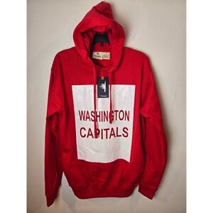 Fanatics Washington Capitals Red Hoodie Sweatshirt Mens MedTall